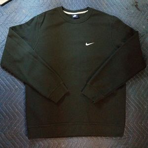 Nike Swoosh Logo Black Adult Sweatshirt | Size: L
